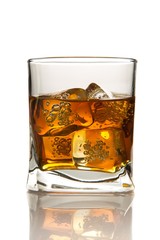 Glass of Whiskey and Ice