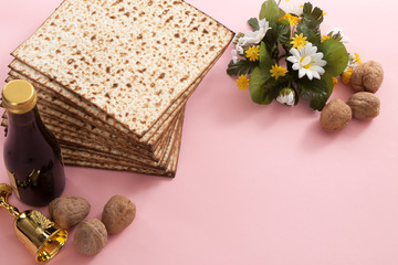 copy space frame with passover elements on studio background