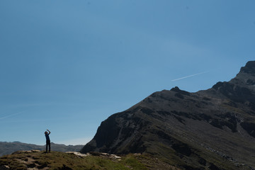 High alpine road in Austria - Grossglockner in the summer