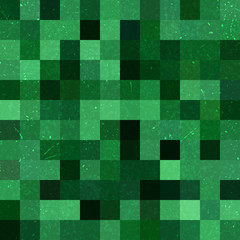 Seamless geometric checked pattern. Ideal for printing onto fabric and paper or decoration. Green color.
