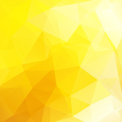 Polygonal vector background. Can be used in cover design, book design, website background. Vector illustration. Yellow, orange colors.