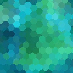 Fototapeta na wymiar Abstract background consisting of green, blue, hexagons. Geometric design for business presentations or web template banner flyer. Vector illustration
