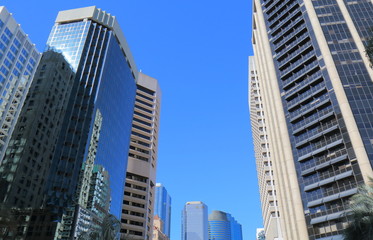 Fototapeta na wymiar Downtown cityscape Brisbane Australia