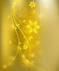 Abstract floral vector illustration