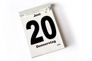 20. Juni 2019