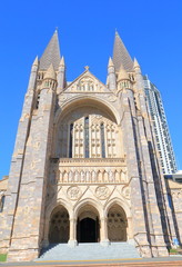 Fototapeta na wymiar St Johns cathedral Brisbane Australia