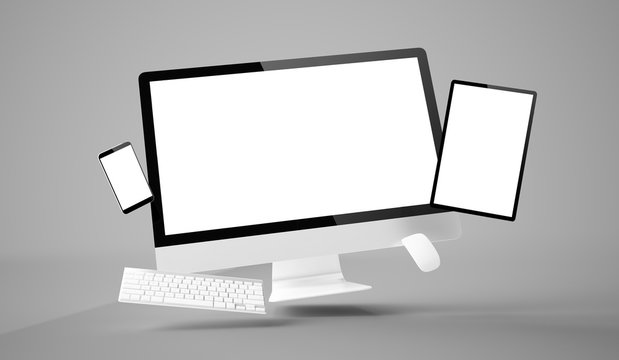 computer, tablet and smartphone gravity