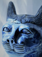 Obraz premium blue egyptian cat