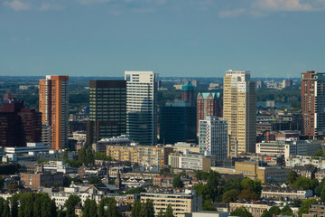 Vue aerienne - Ville de Rotterdam - Pays-bas