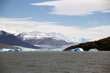 Upsala Glacier in the Argentino Lake, Argentina
