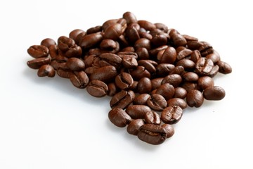 Coffee beans - isolated image
