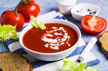 Traditional tomato soup