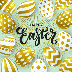 Vector Happy Easter card design
