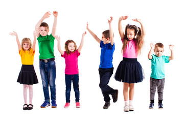 Obraz premium Colorfull kids isolated