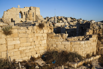 Church Of St Georges in Taybeh at sunrise