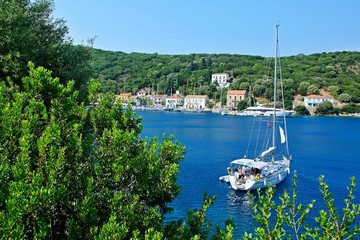 Greece,island Ithaki-view of the Kioni