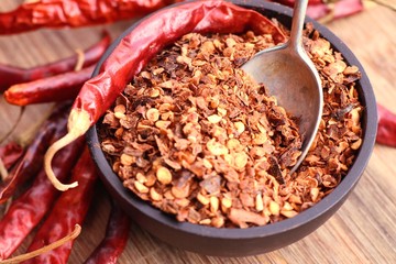 Cayenne pepper with dried