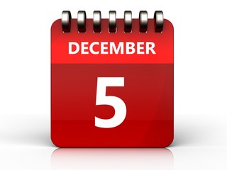 3d 5 december calendar