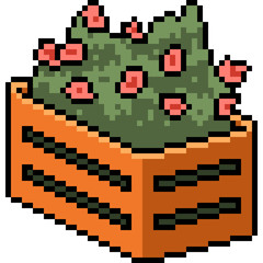 vector pixel art plant garden