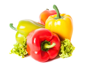 The colorful sweet pepper