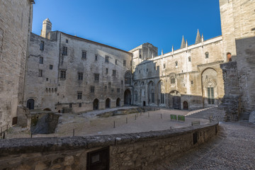 The Episcopal Palace in Avignon, France. A World Heritage Site