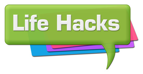 Life Hacks Green Colorful Comment Symbol 