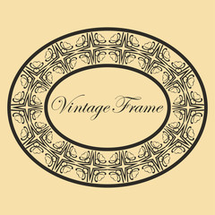 Vintage round frame