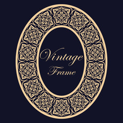 Vintage round frame