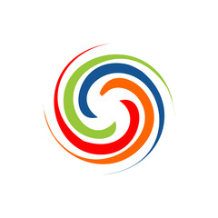 abstract twirl logo