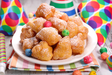 fried donut for carnival day