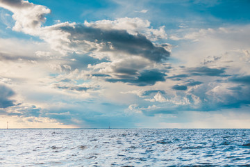 seascape sea horizon and sky.