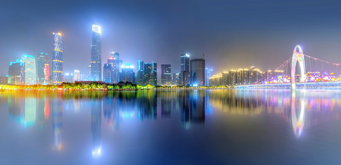 Fototapeta na wymiar Modern metropolis skyline, guangzhou, China