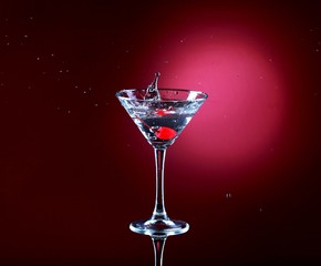 Martini Drink With Cherry