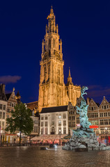 Fototapeta premium Grote Markt in Antwerp - Belgium