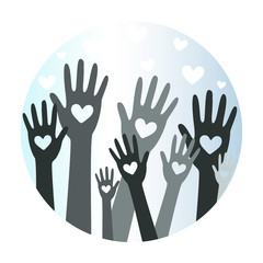 Hands and heart donation donor concept 5