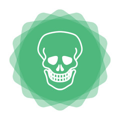 App Icon mint - Totenkopf Kontur