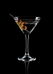 Martini Drink With Olive