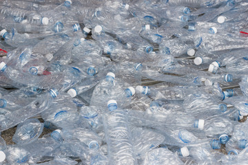 plastic bottles, Concept of recycling the Empty used plastic bottle 
