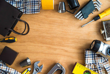 background with tools