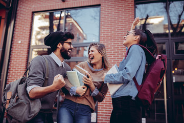 Celebrating their success