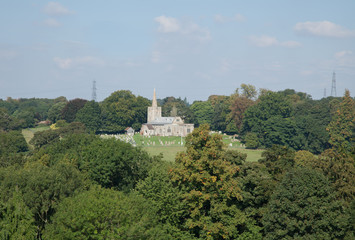 Fototapeta na wymiar landscape photo of the beautiful English country side
