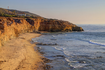 Fototapeta na wymiar Landscape of the Southern California coast outside of San Diego.