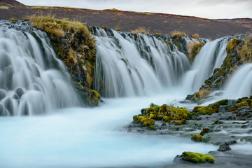 the Bruarfoss waterfall in Iceland