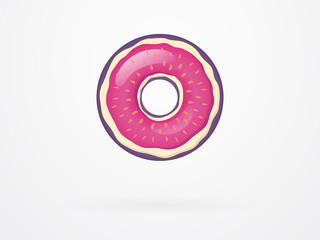 Fig Donut Fruit Vector