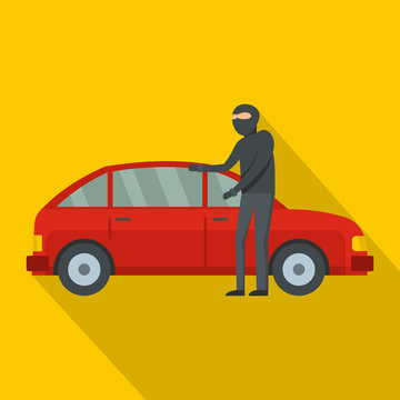 Hijacker icon. Flat illustration of hijacker vector icon for web