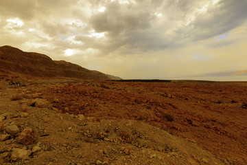 Desert landscapes in Israel.