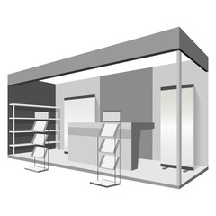 Reseption mockup. Realistic illustration of reseption vector mockup for web