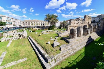 シラクサの街と教会