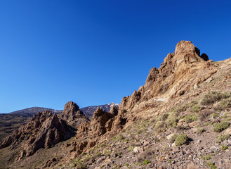 Roques de Garcia, Teide National Park, Tenerife Island, Canary Islands, Spain