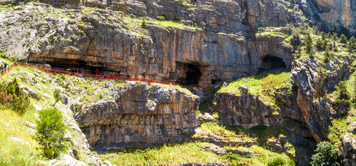 Entrance of Tinaztepe Caves in Konya